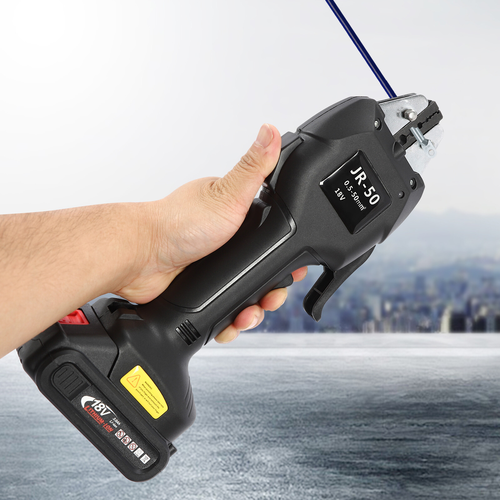 Electric Crimping Pliers Battery-powered Crimping Plier Terminal Crimping Tool for Communication Industry
