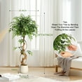 thumbnail image 3 of 4ft Ficus Artificial Trees, Lifelike Faux Tree, Green Lush Fake Ficus Tree Artificial Plants for Office Home Living Room Indoor Outdoor Modern Decor, Perfect Housewarming Gift, 3 of 8