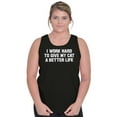 thumbnail image 3 of Work Hard for My Cat Pet Parent Funny Tank Top T Shirts Men Women Brisco Brands S, 3 of 6