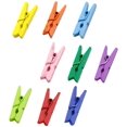 thumbnail image 2 of 100Pcs Mini Clothes Pegs Wooden Clips, Coloured Clothes Pegs, Mini Natural Wooden Clothes Pegs More, 2 of 3