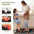 thumbnail image 5 of Kitchen Rugs Floral Anti-Fatigue Kitchen Mats for Floor Flowers Waterproof Non-Slip Kitchen Rugs and Mats, Cushioned Standing Floor Mats for Home/Office, 18''''x30''''+18''''x48'''', Black, 5 of 6