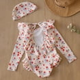 thumbnail image 4 of Girls Swimwear Long Sleeve Backless UPF Beach Bathing Suit for Pool Roleplay1, 4 of 5