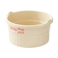 thumbnail image 2 of Bañera de pies, cubo ligero y portátil para baño de pies con puntos de masaje para relajación y pedicura en el hogar. Beige, 2 of 8