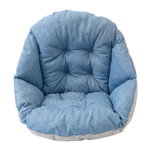 Cojín de repuesto para hamaca, silla colgante, cojín de asiento para cesta, almohadilla de asiento para el hogar, patio, oficina, sala de estar. Azul