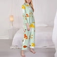 thumbnail image 3 of Daiia Mushroom Bee for Women's Long-Sleeved Pajama Set – Soft & Comfortable Sleepwear Button-Up Pajamas Cozy Lounge Wear-Small, 3 of 7