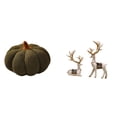 thumbnail image 1 of Cojines de calabaza de Halloween, almohada suave, estatua de ciervo y alce, figuras de resina, escultura de reno, ideal para decoración del hogar, reg, 1 of 8