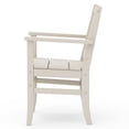 thumbnail image 6 of Better Homes & Gardens by POLYWOOD Southlake Outdoor Dining Arm Chair (2 Chairs), All-Weather HDPE, Patio Seat, Sand, 6 of 13