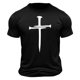 thumbnail image 1 of Camisa Casual de Cuello de la Tripulación de la Impresión de Pascua de Manga Corta de Verano Top Ligero de Poliéster para los Hombres, Camiseta de Manga Corta para el Uso Diario de Primavera Verano, 1 of 9