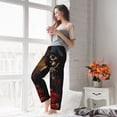 thumbnail image 5 of Pofeuu Elegant Rose Skull Print Women's Fashion Pajama Pants with Pockets Comfy Drawstring Sleep Lounge Bottoms-Large, 5 of 6
