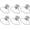 Clear, variant on 6Pcs Screw Suction Cups Glass Suction Pads 41mm Clear PVC Plastic Sucker Pads Without Hook Extra Strong Suction Power Holder for Bathroom Wall Window Car Shade License Plates
