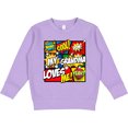 thumbnail image 2 of Inktastic My Grandma Loves Me Superhero Toddler Sweatshirt, 2 of 4