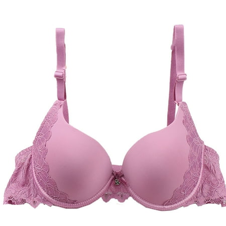 SMihono Breathable Bras for Women No Underwire Front Closure Bralettes Trendy Plus Size Support Minimizer Bra Everyday Bra Pink L