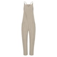 thumbnail image 6 of Babysbule V Neck Sleeveless Jumpsuits for Women Summer Spaghetti Straps Harem Long Pants Overalls With Pockets, 6 of 7