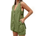 thumbnail image 4 of Wensltd Two Piece Sets for Women Summer Vacation Outfits Sleeveless Tops Lounge Matching Clothes, 4 of 8