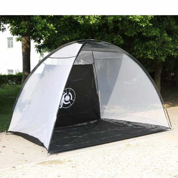 Golf Practice Cage Indoor/Outdoor Hitting Net/Backstop, Indoor/Outdoor