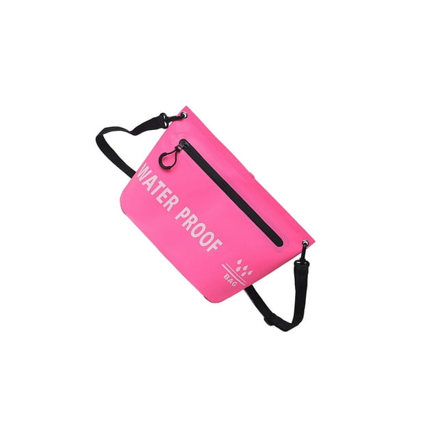 relayinert Sac Bandoulière Imperméable Sac Étanche Sec Pêche pour Randonnée Jaune Randonnée Rose 31.5x20.5cm