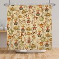thumbnail image 7 of Nanqianyi Autumn Harvest Shower Curtain,Farmhouse Gnome Pumpkin Waterproof Bathroom Curtain With Hooks,36 x 72 Inch, 7 of 7