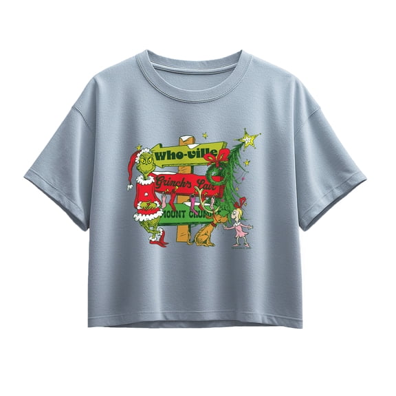 The Grinch - Grinch Directions - Youth Girls Boxy T-Shirt