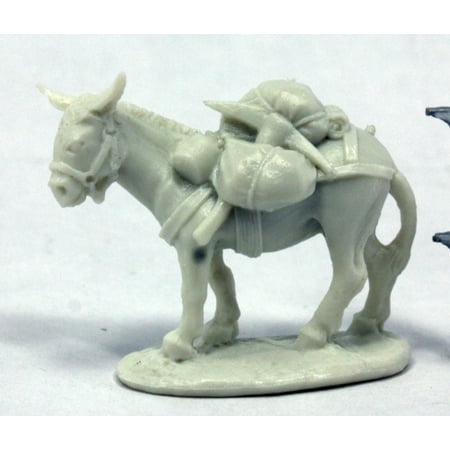 Reaper Miniatures Pack Donkey #77402 Bones RPG Miniature (Best Fencing For Miniature Donkeys)