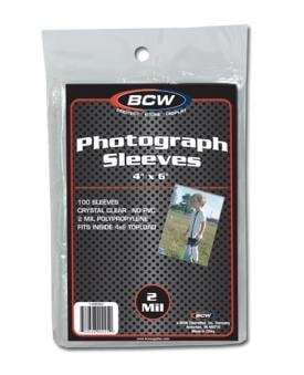 100 BCW 4 x 6 Hard Plastic Postcard Photo Topload Holders 4x6 rigid protectors 