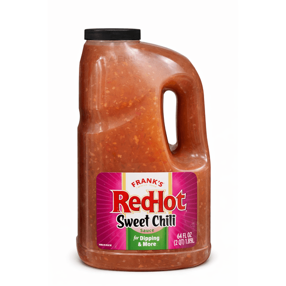 Frank’s RedHot Sweet Chili Sauce, Sweet & Spicy Wing and Dipping Sauce, 1 Gallon 64 oz