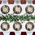 thumbnail image 7 of Qxltty 15inch Round Placemats Set of 4 Polyester Fabric Heat Resistant Washable Table Mat for Kitchen Party Decor Rose Of Horse, 7 of 7
