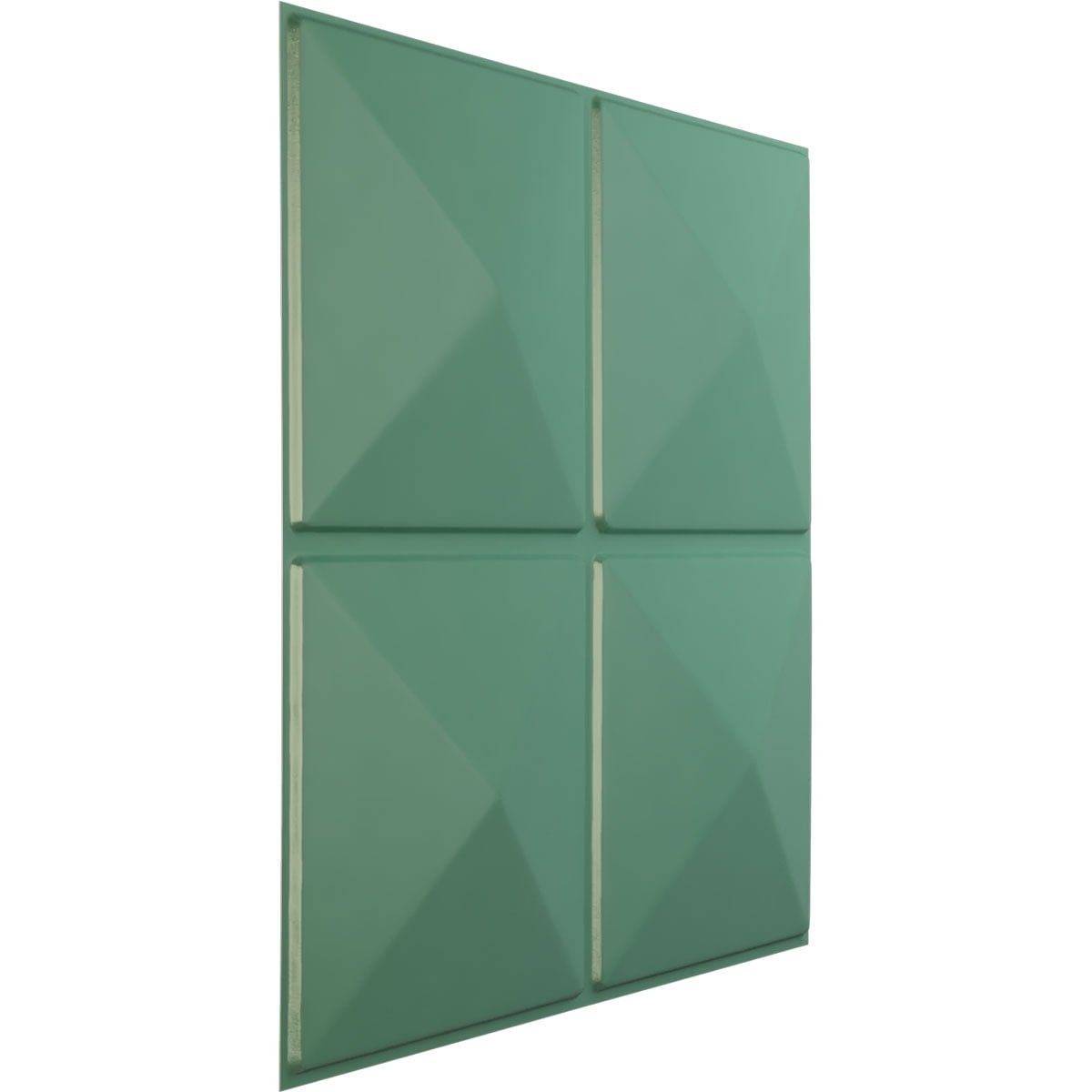 19 5/8"W x 19 5/8"H Richmond EnduraWall Decorative 3D Wall Panel, Universal Pearl Metallic Sea Mist (Covers 2.67 Sq. Ft.)