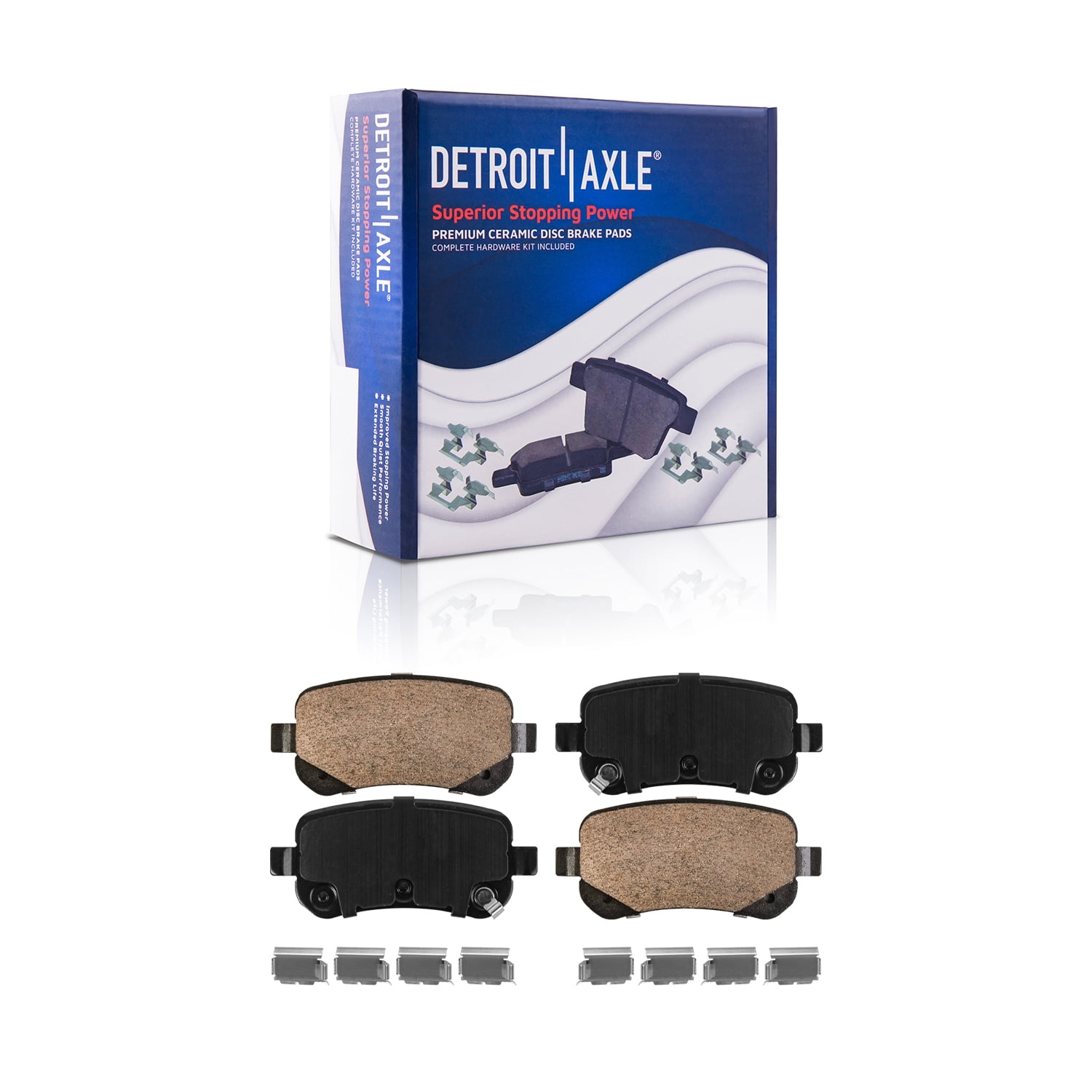 Detroit Axle - Brake Kit for Dodge Grand Caravan Journey Chrysler Town & Country VW Routan Disc Brake Rotors Brakes Pads Replacement 11.89" inch Front and 12" inch Rear Rotor