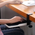 thumbnail image 2 of keepw Comfortable soft wrist support suspension mouse pad rack-mount, ergonomic black white, 2 of 8