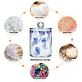 thumbnail image 6 of Yayeee 2 Pack Qtip Holder Bathroom Cotton Swab Canister with Lid Clear Dispenser Set, Watercolor Jellyfish Pattern, 6 of 6