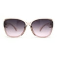 thumbnail image 2 of Womens Classy Elegant Chic Inset Lens Butterfly Plastic Sunglasses Pink - Purple, 2 of 4