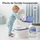 thumbnail image 3 of BEBBLY Bañito Entrenador Infantil con Sonido Musical Portarrollo y Almacenamiento Asiento Antiderrapante para Niños y Niñas de 6 Meses a 3 Años Fácil de Limpiar Ideal para Aprender a Ir al Baño (Azul), 3 of 7