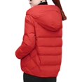 thumbnail image 1 of WomenPlushHoodedOutwearOversizeThickenSolidColorCoatSuitableForFriendsGatheringWear, 1 of 4