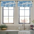 thumbnail image 4 of LALILO Kitchen Curtain Valance Vast Blue Sky Clouds Rod Pocket Window Curtain 52"x 18" Set of 2, 4 of 6