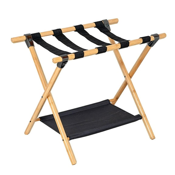 Ysyqkn Foldable Luggage Rack Travel Bag Holder Suitcase Stand for Home Bedroom 2 Layers