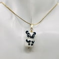 thumbnail image 5 of Lampwork Glass Panda 14K Gold Filled Pendant | 1 1/4" Long | White/Black | 1 |, 5 of 9