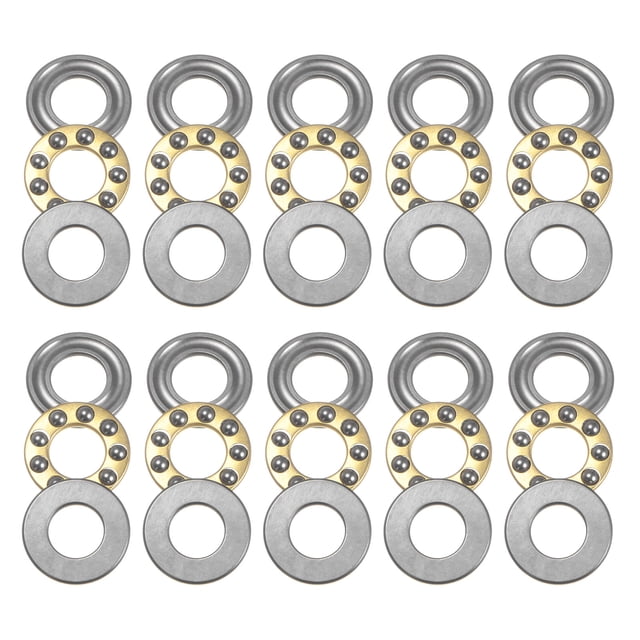 Unique Bargains F8-16M Roulements à Billes Miniatures 8x16x5mm Acier Chromé avec Rondelles Lot de 10
