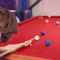 thumbnail image 3 of Billiard Cloth Pool Table Felt for 7' 8' 9' Pool Table Pre Cut Bed & Rails , 9ft Red, 3 of 9
