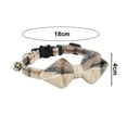 thumbnail image 5 of sunsanly Classic Plaid Cat Collar with Copper Bell Retro British Style Fabric Pet Necklace Safe Pet Ornament for Puppies Cats 3 Styles Available, 5 of 8
