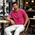 thumbnail image 7 of HAJWOH Mens Crewneck T Shirts Quick Dry Relaxed Plain Soft Basic Tees, 7 of 7