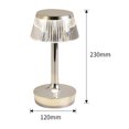 thumbnail image 1 of Lámpara Luz de mesa de cristal Proyección Decoración Mesa Luz de noche para el restaurante del hotel en casa Tmvgtek Para estrenar, 1 of 7