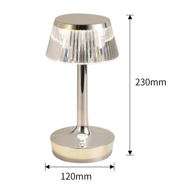 Lámpara Luz de mesa de cristal Proyección Decoración Mesa Luz de noche para el restaurante del hotel en casa Tmvgtek Para estrenar