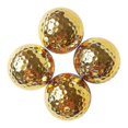 thumbnail image 1 of Plated Gold Golf Balls For Golfer Indoor Outdoor Swing Putter Training(4pcs, Gold), 1 of 2
