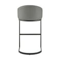 thumbnail image 5 of Armen Living Atherik 24" Metal & Faux Leather Counter Stool in Black/Gray, 5 of 7