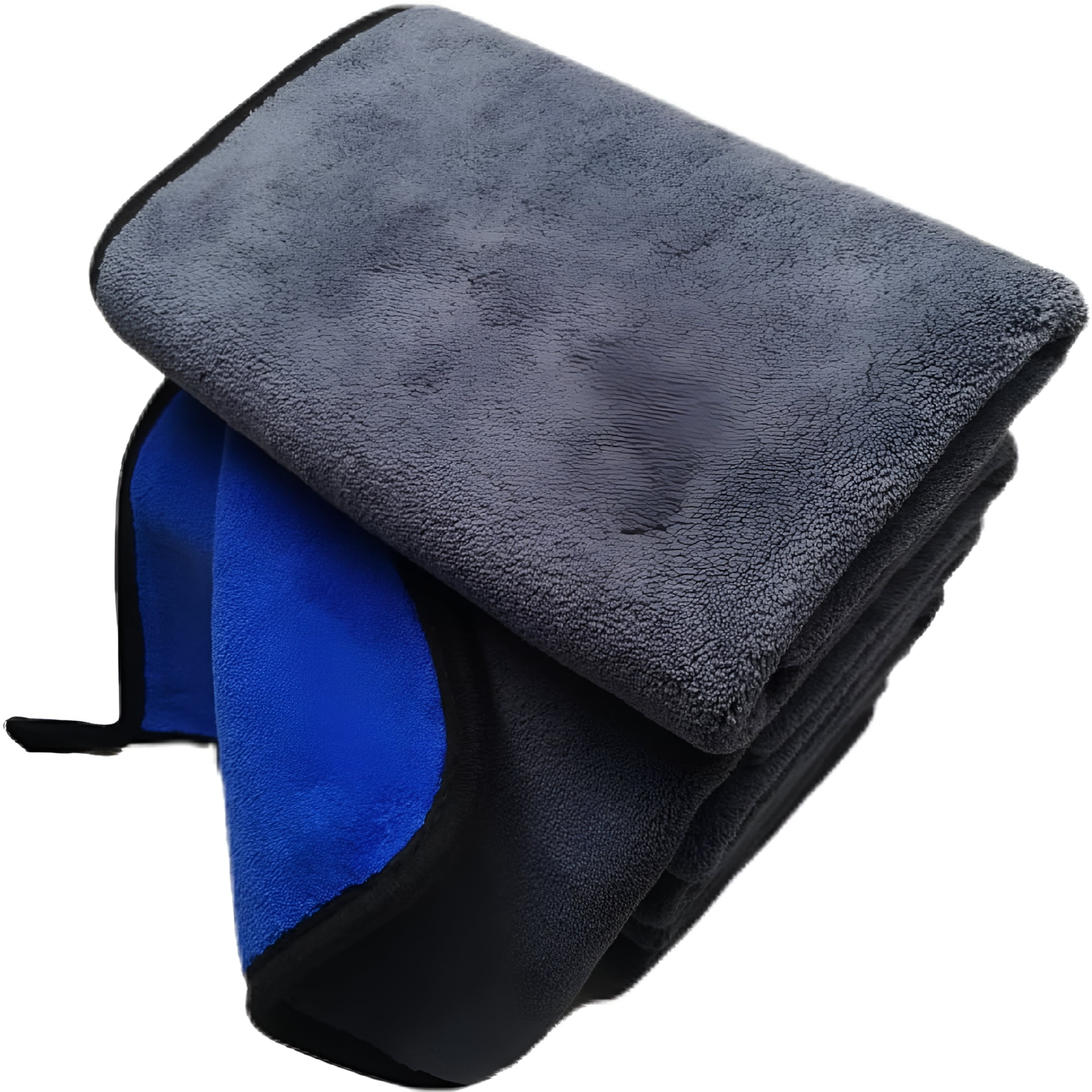 ARLAJO Ultrasoft,Large,Thick and Quick Drying Car Microfiber Cleaning Towel,Polishing Waxing Auto Detailing Towel Cloth (6 Pack,16 X 16 Inches) (Grey-Blue)