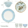 thumbnail image 3 of Fitz and Floyd Toulouse 12-Piece Blue Tableware Dinnerware Set (Service for 4), 3 of 5