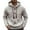 #Gray, variant on DPTALR Men's Warm Knit Solid Color Casual Long Sleeve Lapel Hooded Sweater Jacket,Gray,L