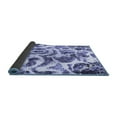 thumbnail image 2 of Ahgly Company Indoor Round Abstract Blue Modern Area Rugs, 5' Round, 2 of 4