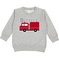 thumbnail image 2 of Inktastic Red Firefighter Fire Truck Toddler Sweatshirt, 2 of 4