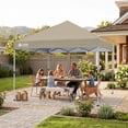 thumbnail image 7 of CROWN SHADES 8x8 Pop Up Canopy with One Push Setup Easy Outdoor Sun Shade for Events Parties Camping Beige, 7 of 7
